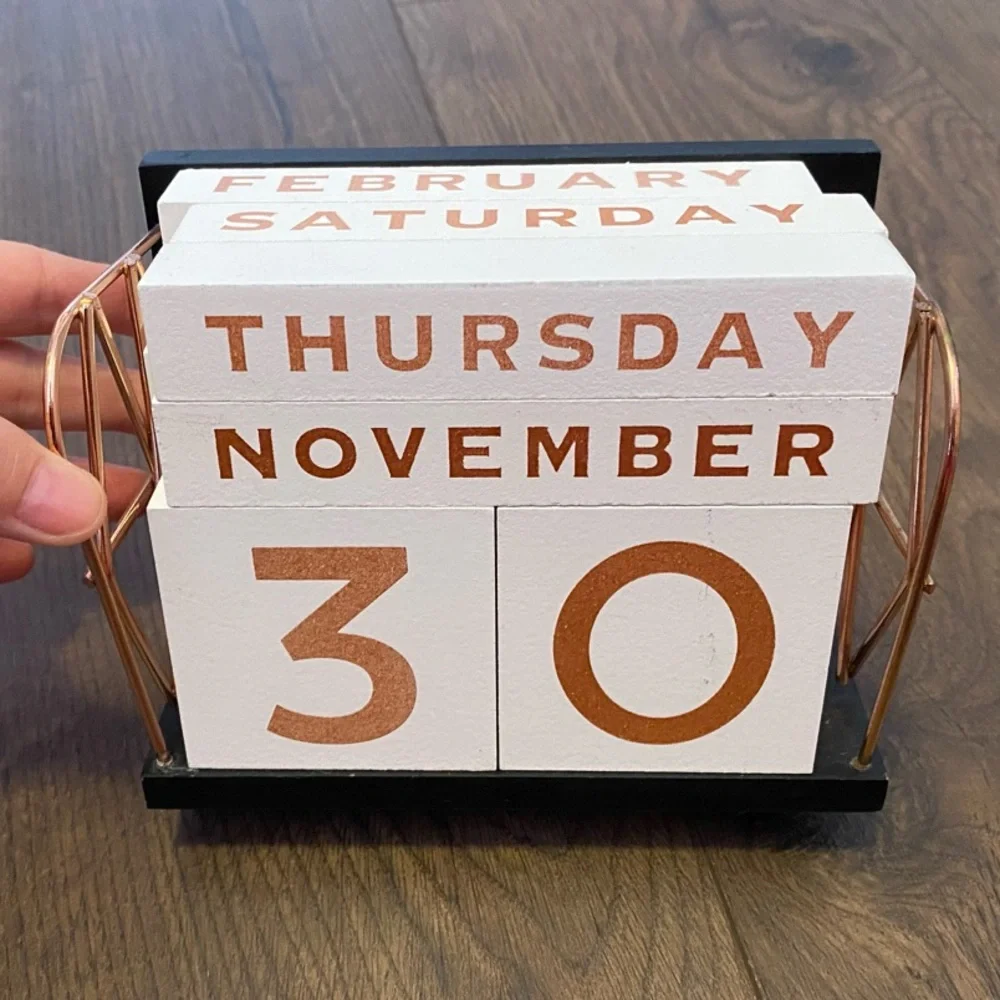 White and rose gold Perpetual Calendar